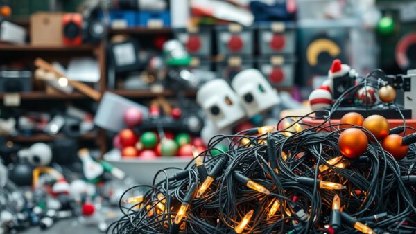 Nachhaltig entsorgen: weihnachtslichter und elektronik recyceln